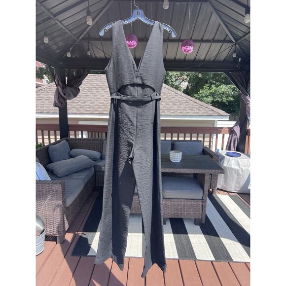 Rachel Comey Jumpsuit Womens Size 4 Plunge V Neck Goth Whimsigoth Grunge Party - Picture 8 of 8